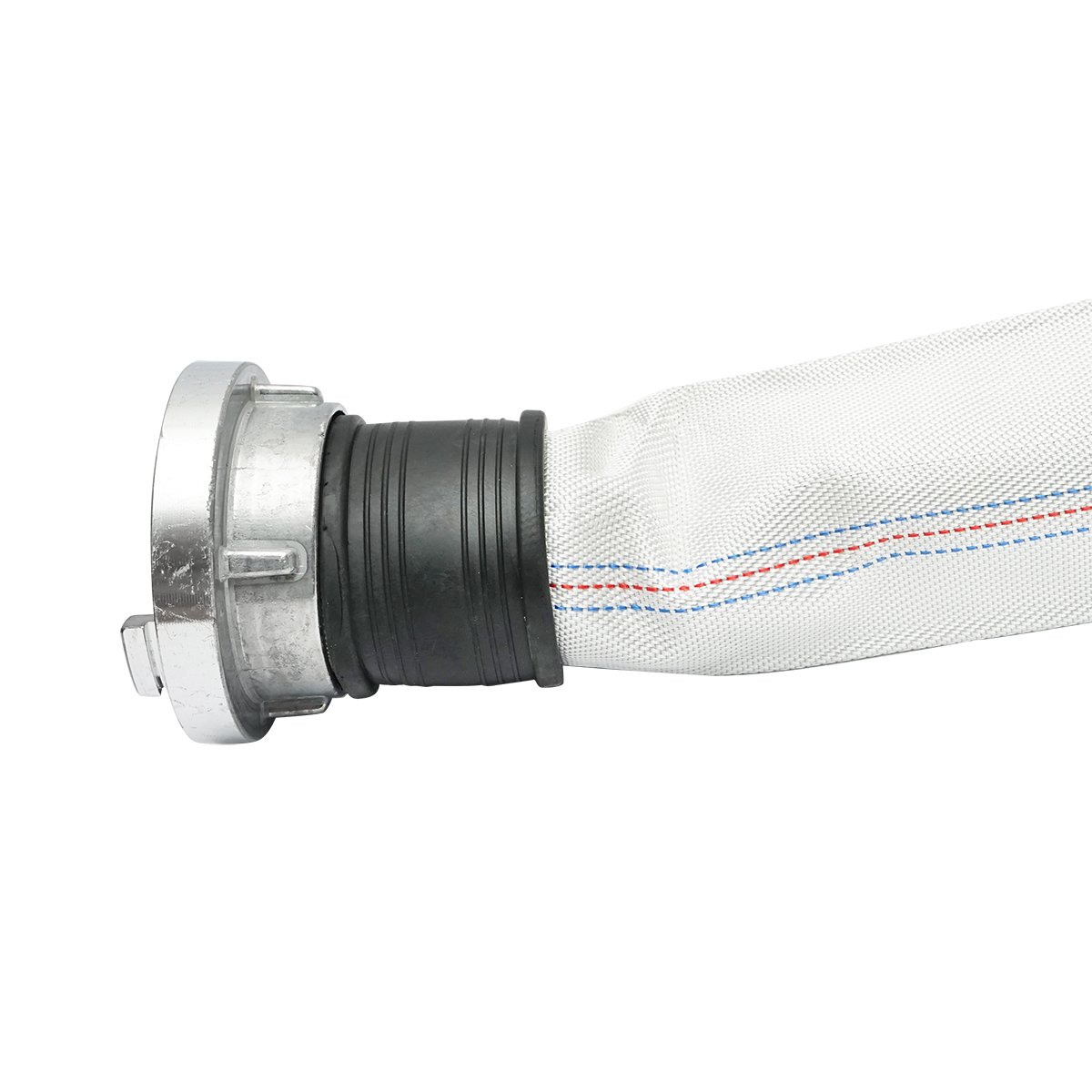 Furtun irigatii/pomp. din PVC 3 toll, lungime 20m cu racorduri aluminu, max 10bar, panzat Breckner Germany